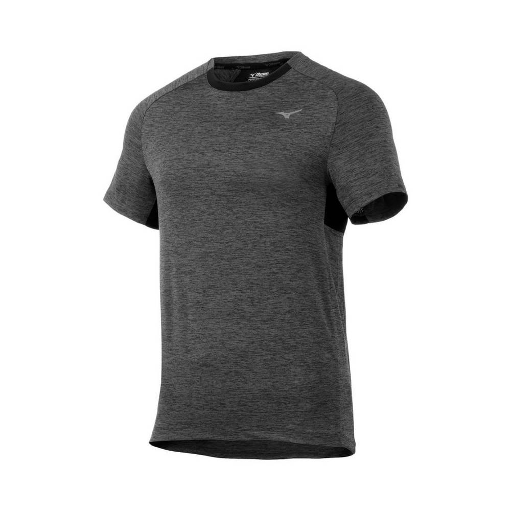 Camiseta Mizuno Alpha Short Sleeve - Homem - Pretas - DIOKW0743